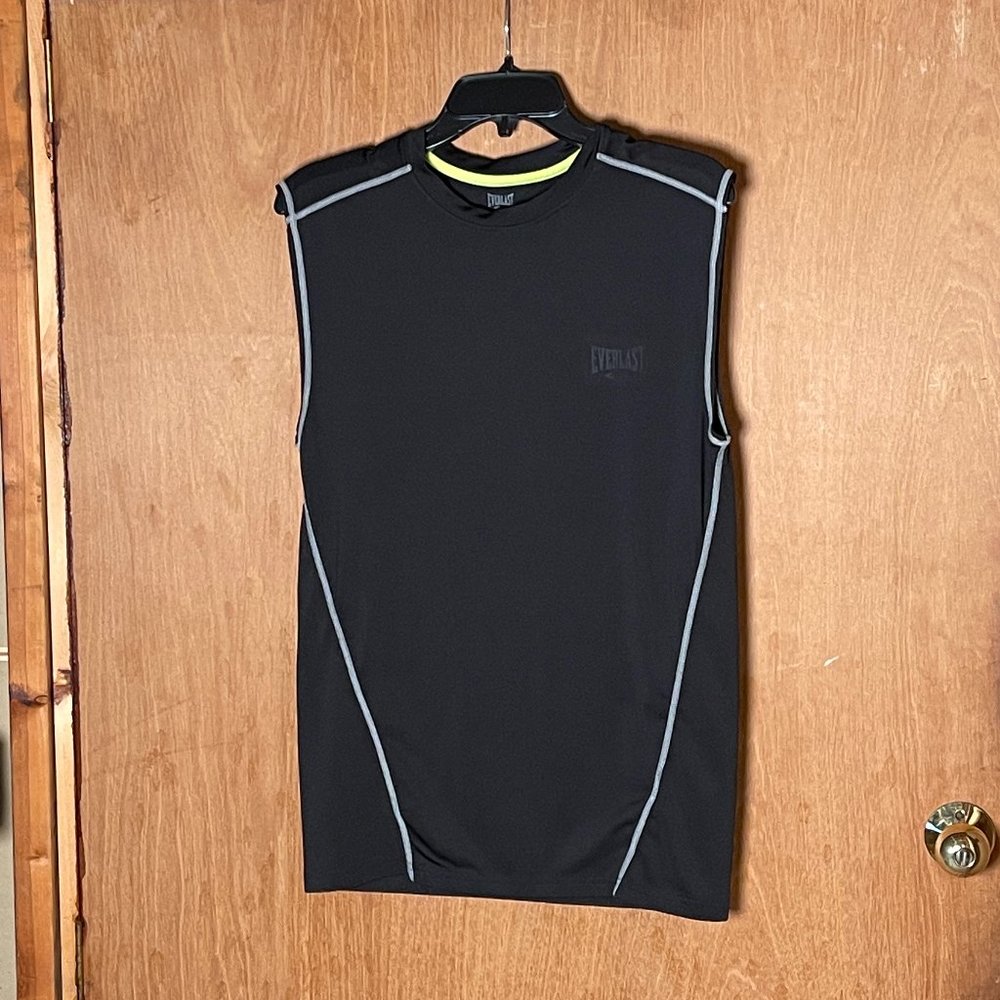 Everlast Performance Tank Top, EverDri Tech, Black in Small